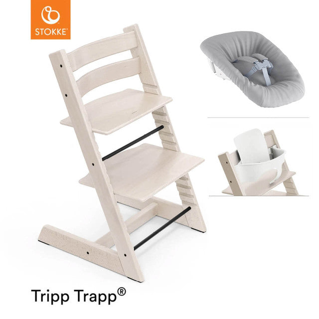 Tripp Trapp Newborn Bundle + Baby Set - Whitewash