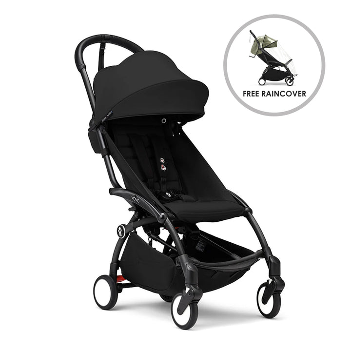 Stokke® YOYO 3 6+ Stroller & Free Raincover - Black