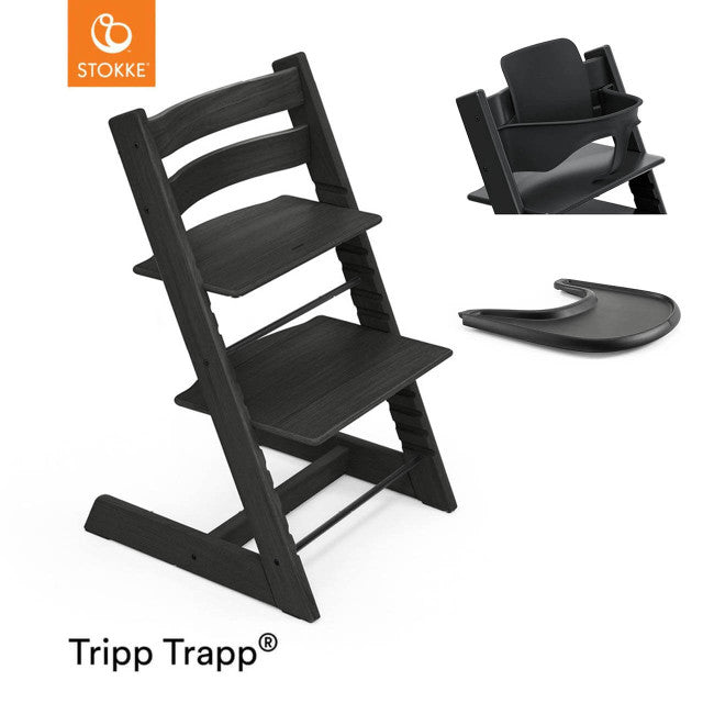 Tripp Trapp Starter Bundle - Oak Black