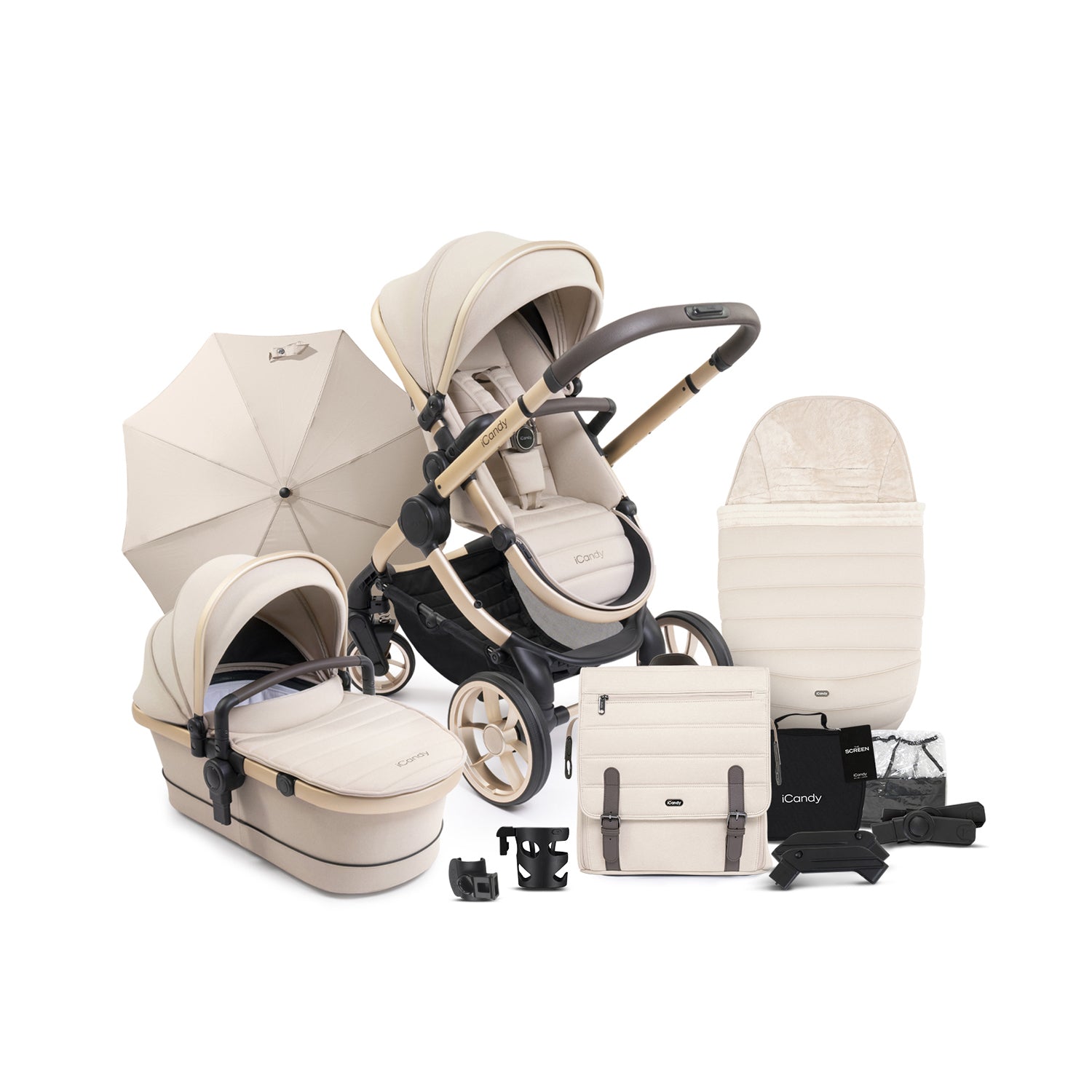 Icandy sales kinderwagen beige