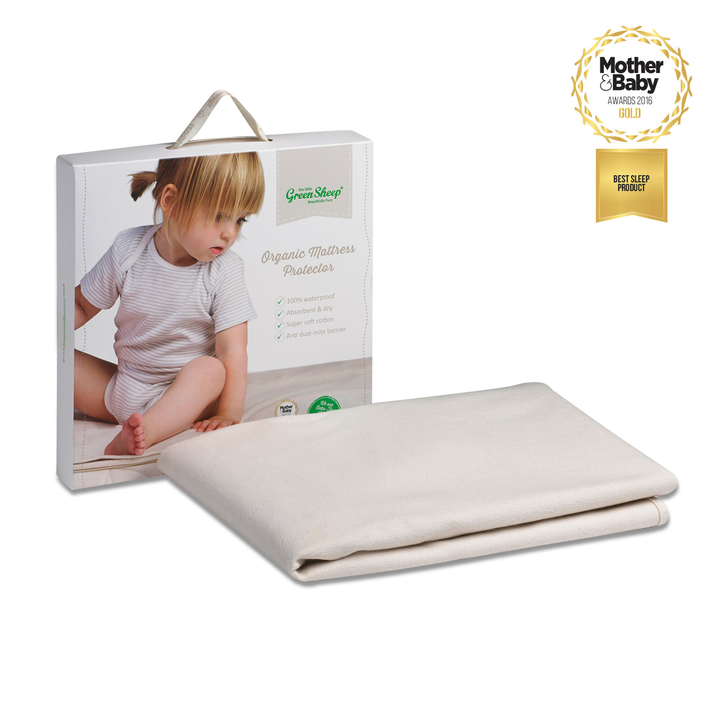 Little Green Sheep Organic Mattress Protector - Stokke Sleepi Bed/Leander Cot