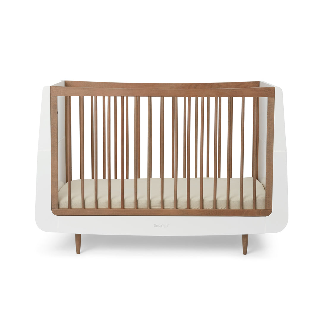 SnuzKot Skandi - The Natural Edit - 2 Piece Nursery Furniture Set - Walnut