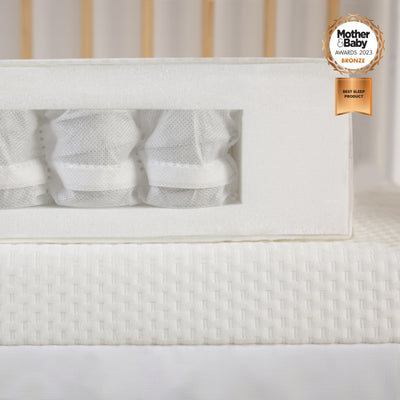 CuddleCo Signature Hypo Allergenic Bamboo Pocket Sprung Cot Bed Mattress