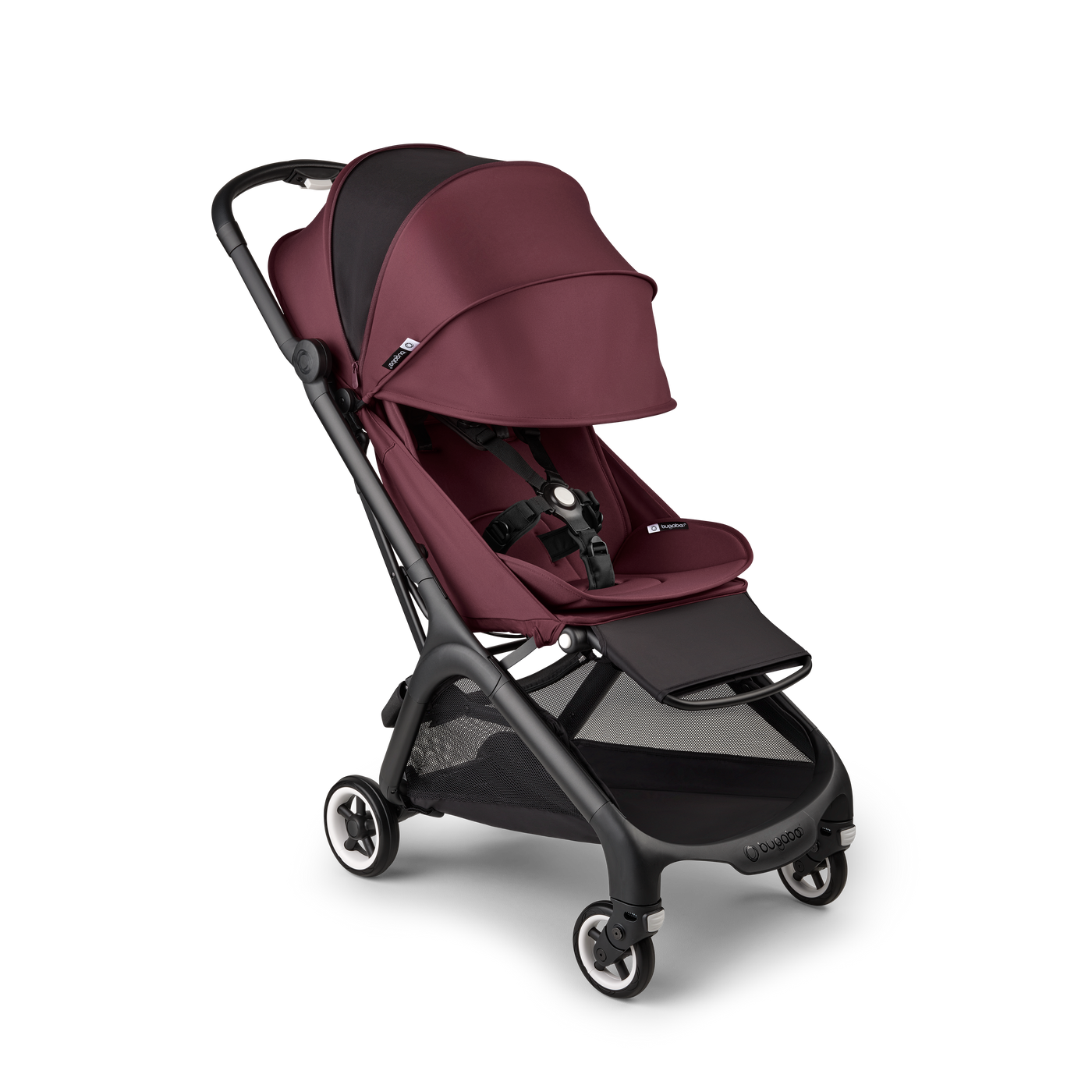 Bugaboo Butterfly Pushchair & Free Bumper Bar - Black/Dark Cherry