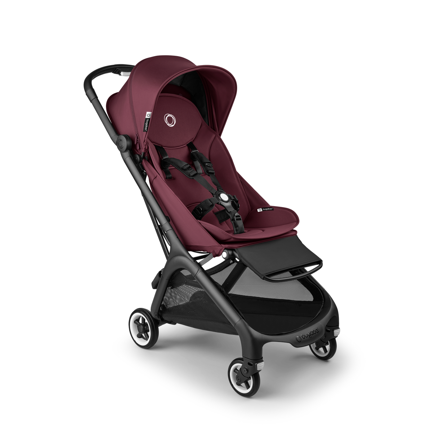 Bugaboo Butterfly Pushchair & Free Bumper Bar - Black/Dark Cherry