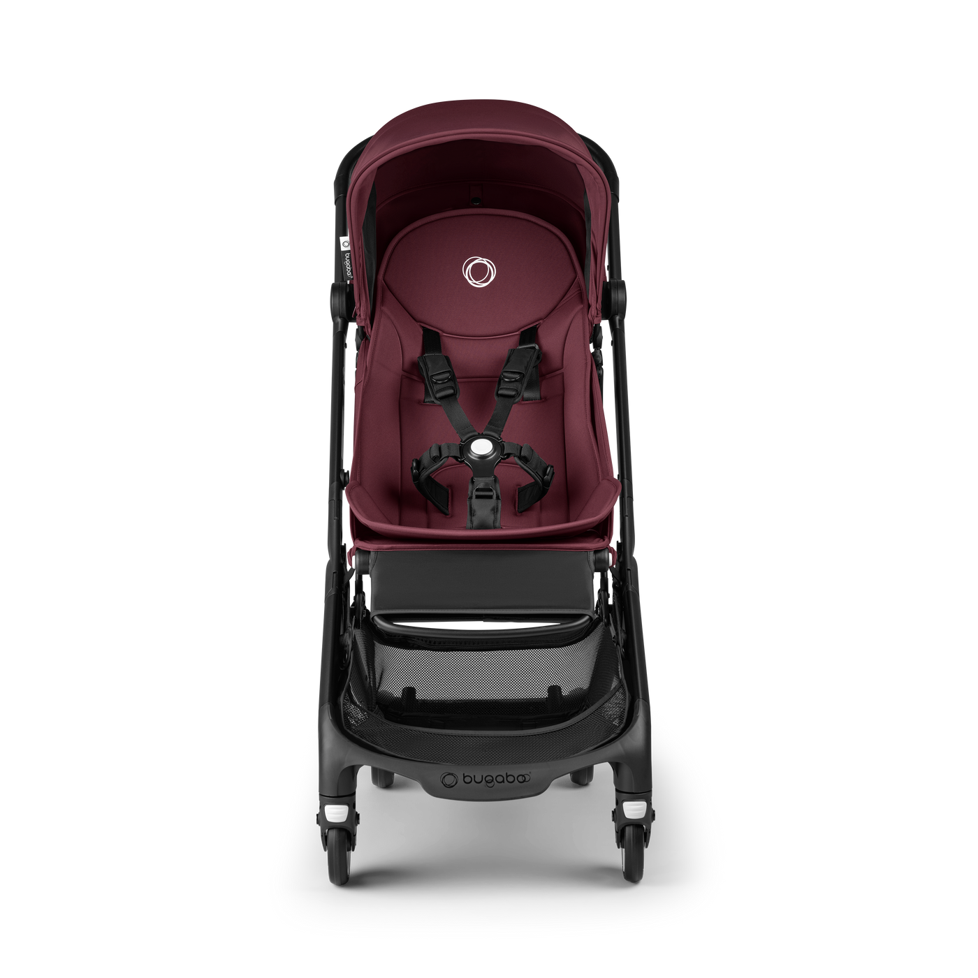 Bugaboo Butterfly Pushchair & Free Bumper Bar - Black/Dark Cherry