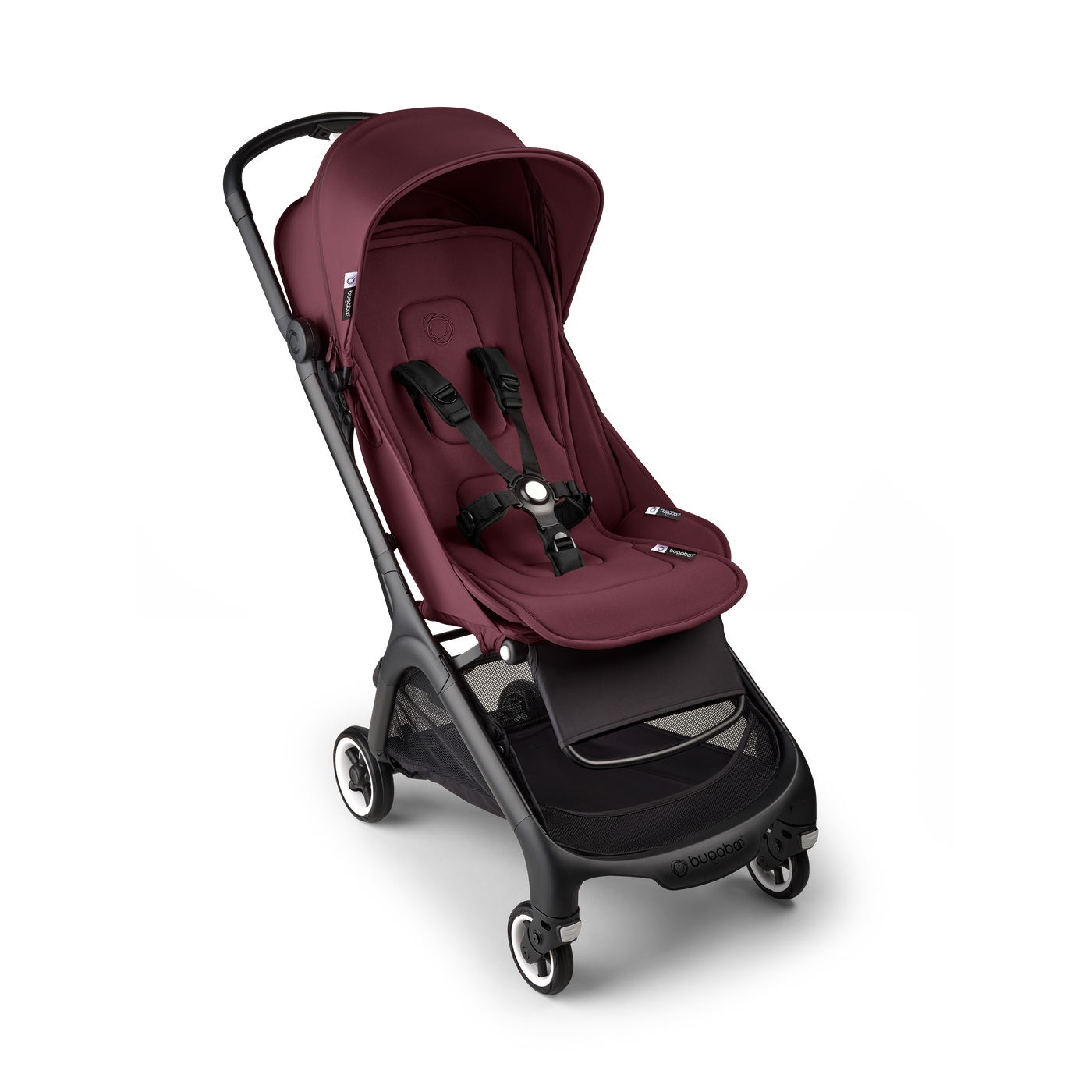 Bugaboo Butterfly Pushchair & Free Bumper Bar - Black/Dark Cherry