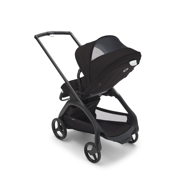 Bugaboo Dragonfly Pushchair & Free Bugaboo Giraffe Baby Rocker - Black/Midnight Black