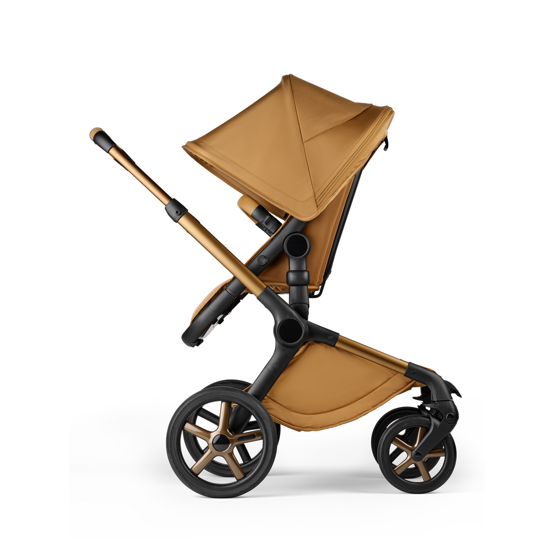 Bugaboo Fox 5 Complete Noir Limited Editon Cloud T Travel Sytem Bundle - Amber Glow