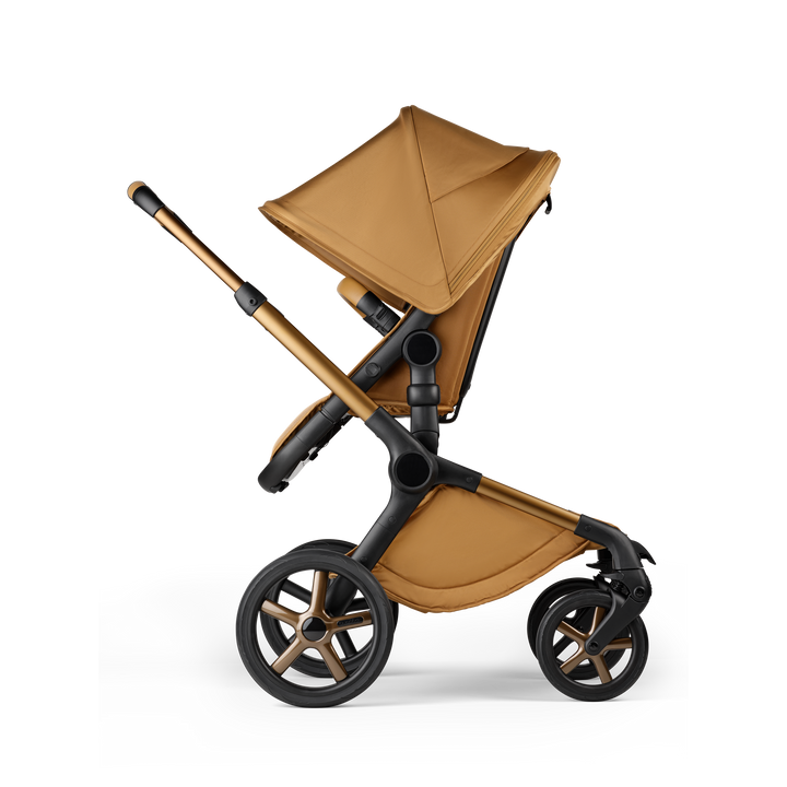Bugaboo Fox 5 Complete Noir Limited Editon Cloud T Travel Sytem Bundle - Amber Glow