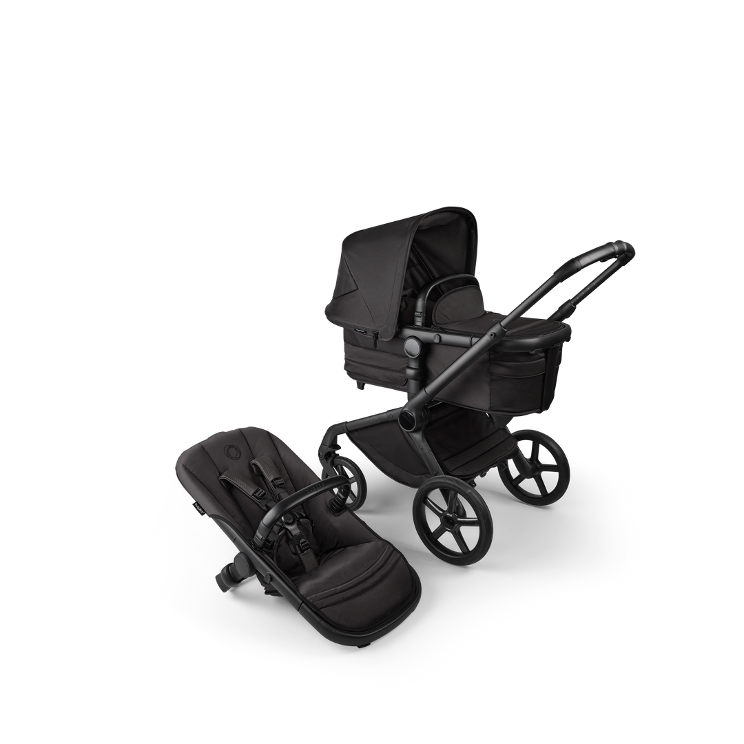 Bugaboo Fox 5 Complete Noir Limited Editon Cloud T Travel Sytem Bundle - Black Moonlight