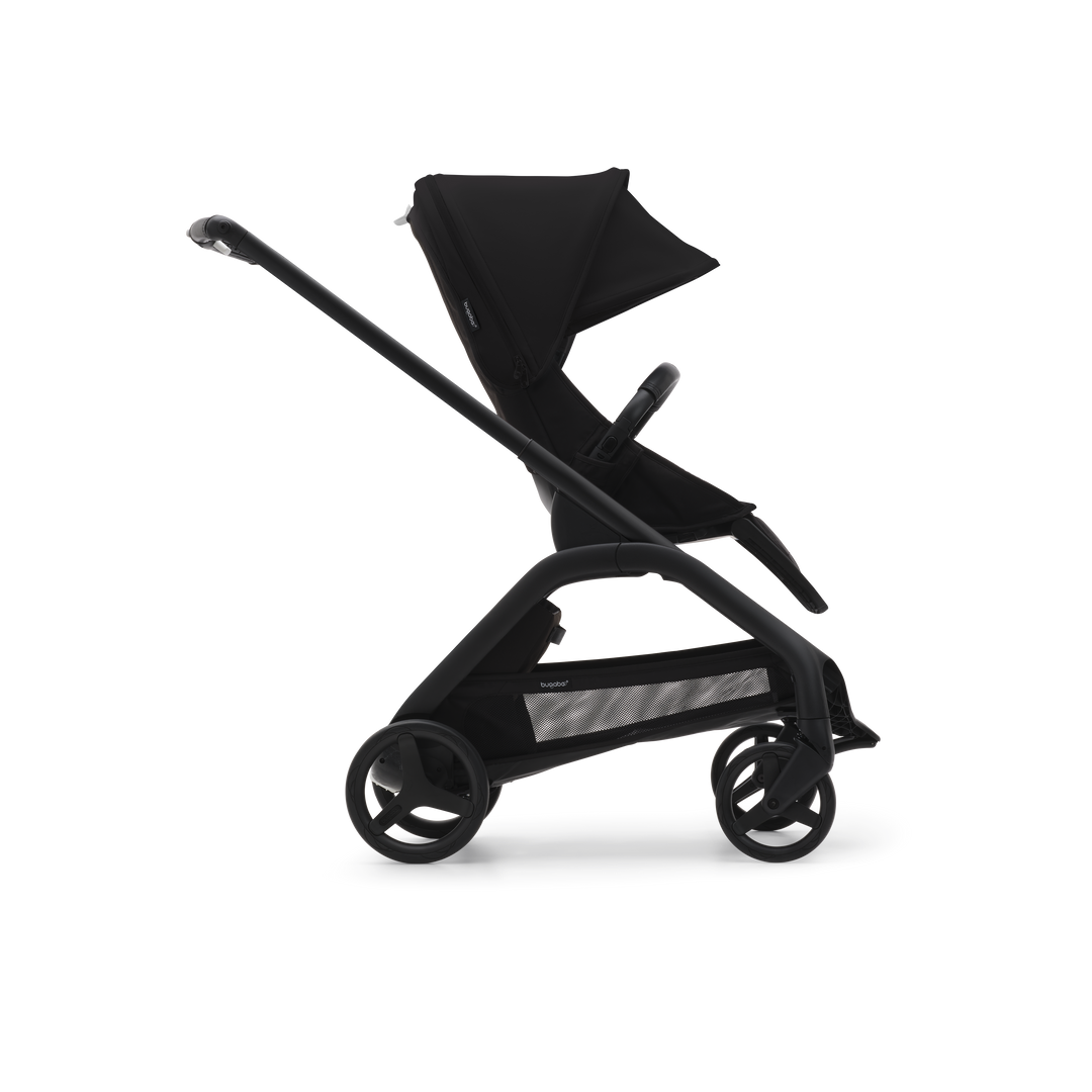 Bugaboo Dragonfly Pushchair & Free Bugaboo Giraffe Baby Rocker - Black/Midnight Black