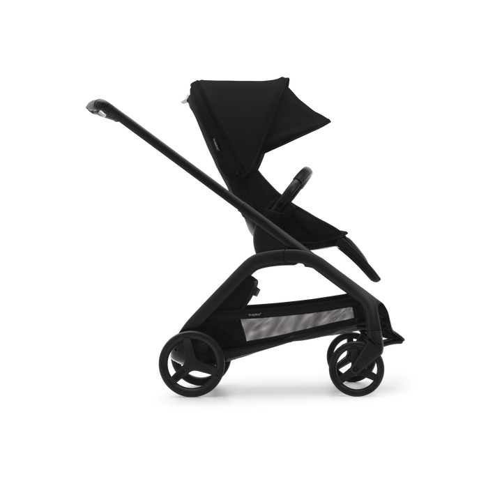 Bugaboo Dragonfly Pushchair & Free Bugaboo Giraffe Baby Rocker - Black/Midnight Black