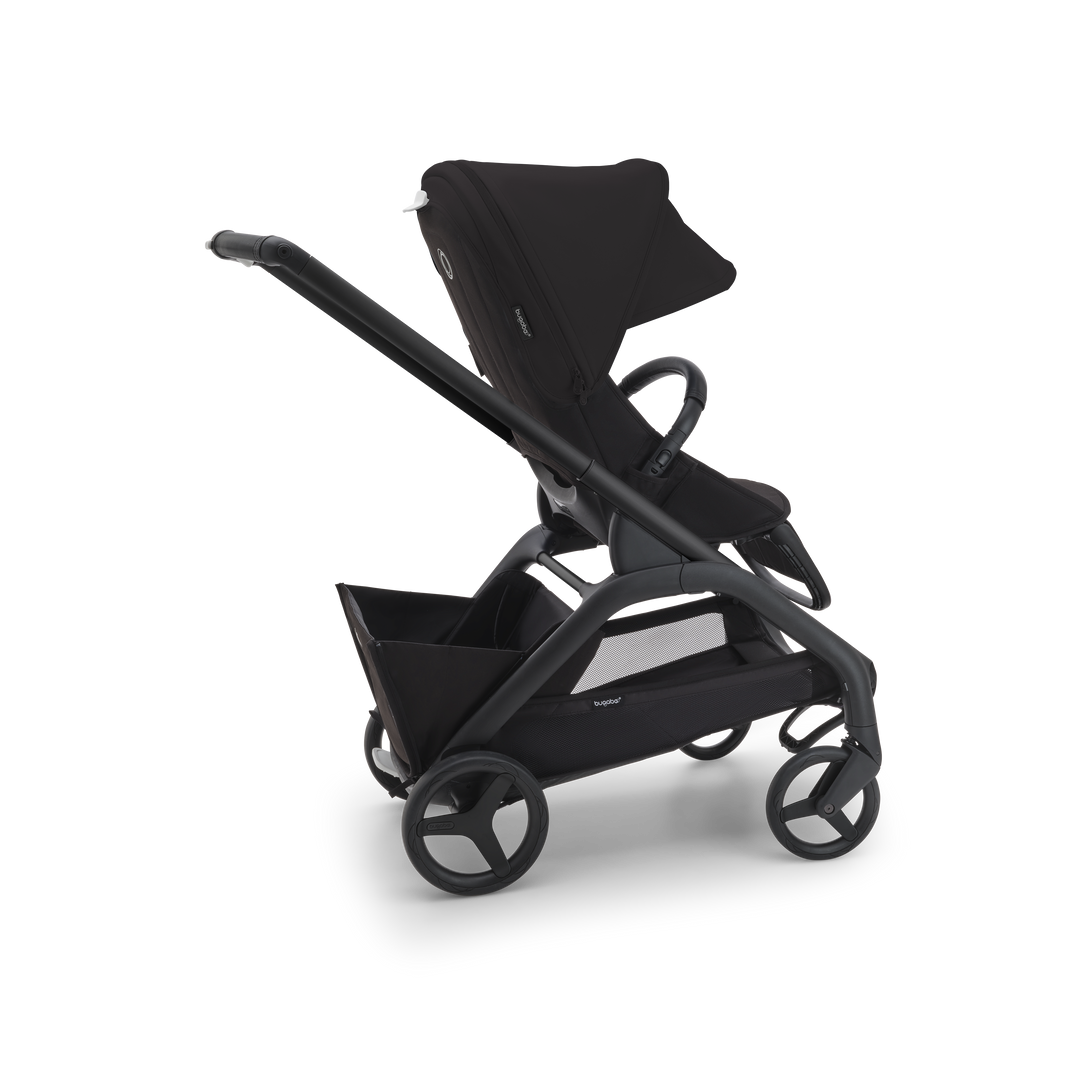 Bugaboo Dragonfly Pushchair & Free Bugaboo Giraffe Baby Rocker - Black/Midnight Black