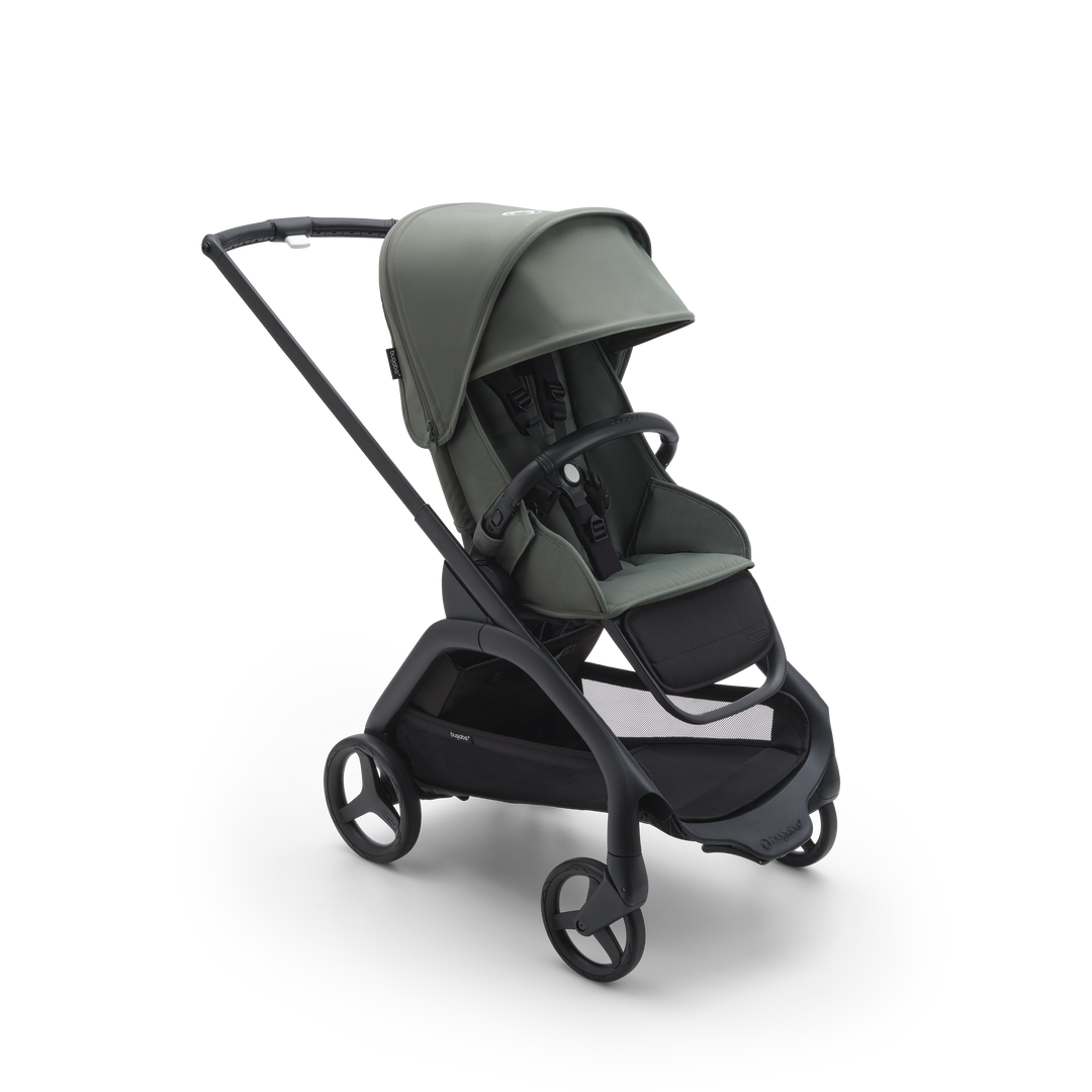 Bugaboo Dragonfly Complete Bundle & Free Bugaboo Giraffe Baby Rocker - Black/Forest Green