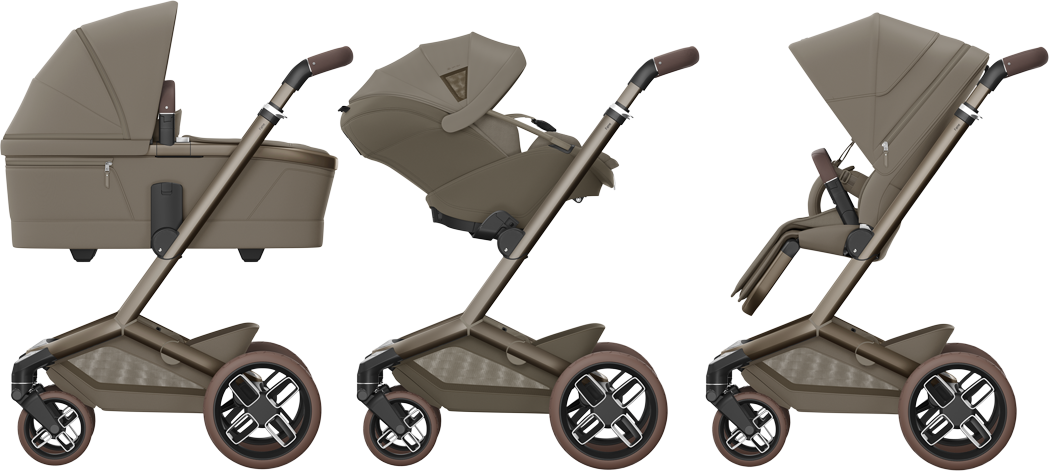 Maxi-Cosi FAME 10 Piece Premium Travel System - Oak Truffle