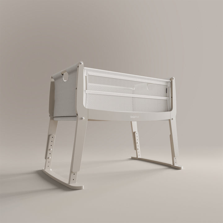 SnuzPod Studio Bedside Crib with mattress - Oslo Grey