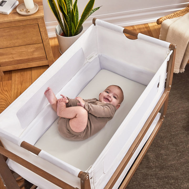 Snuz 2 Pack Crib Fitted Sheets - Linen