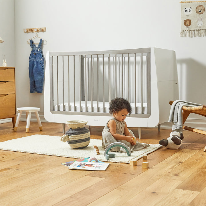 SnuzKot Skandi - The Natural Edit - 2 Piece Nursery Furniture Set - Silver Birch