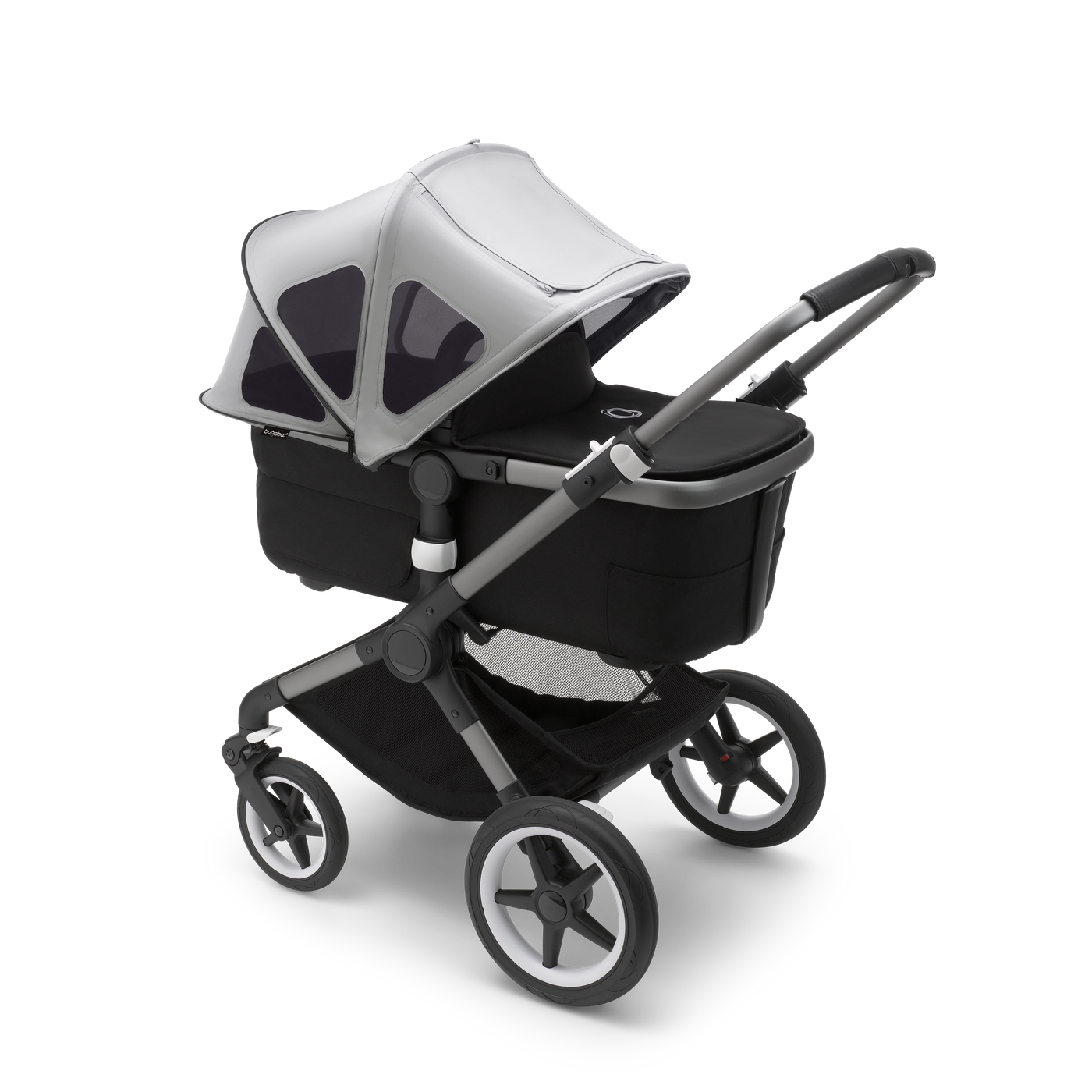Bugaboo Fox Cameleon 3 Lynx Breezy Sun Canopy Misty Grey Baby Nest