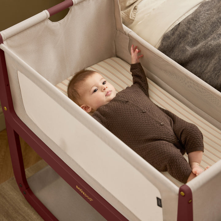 SnuzPod5 Bedside Crib - Rouge