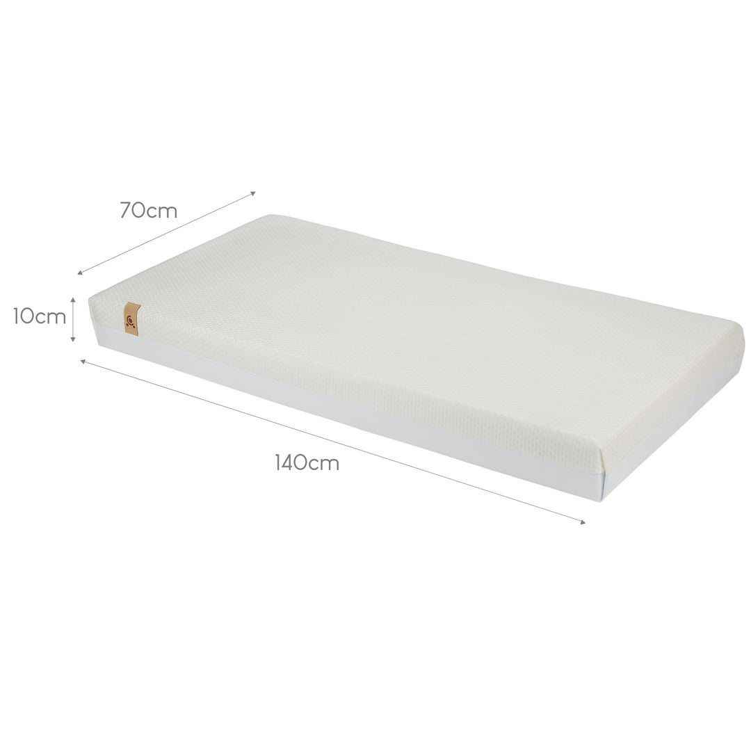 CuddleCo Harmony Hypo Allergenic Bamboo Sprung Cot Bed Mattress