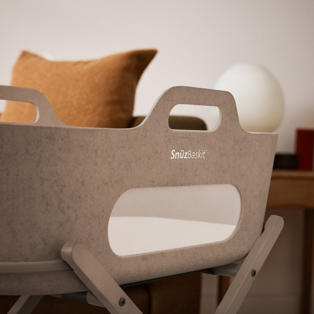 SnuzBaskit Mocha Moses Basket & Stand
