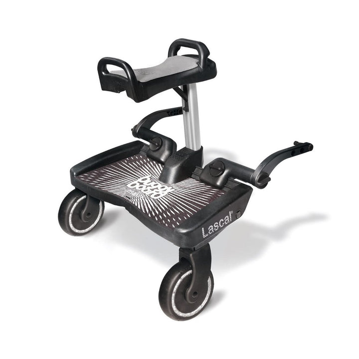 Lascal Buggy Board MAXI Plus with Grey Saddle- Black