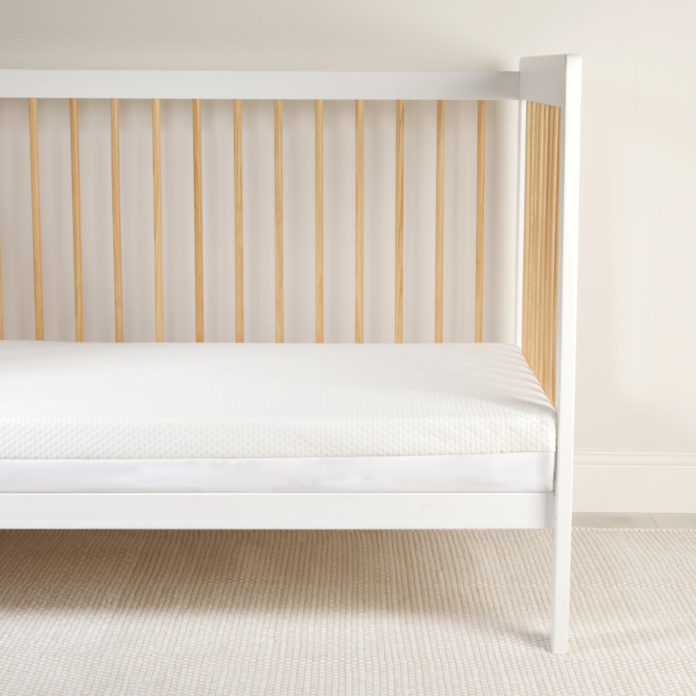 CuddleCo Harmony Hypo Allergenic Bamboo Sprung Cot Bed Mattress