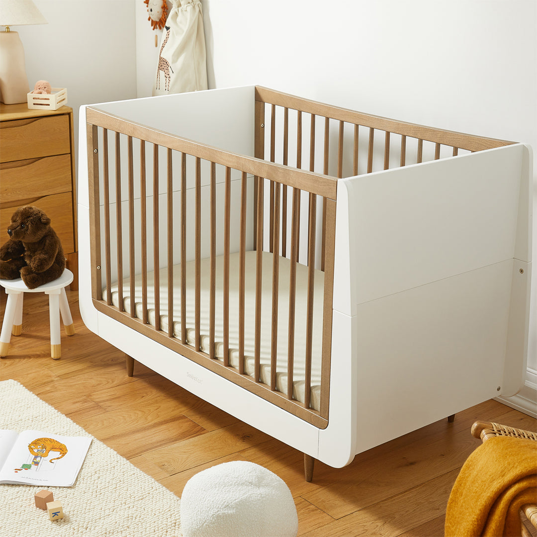 SnuzKot Skandi - The Natural Edit - 2 Piece Nursery Furniture Set - Walnut