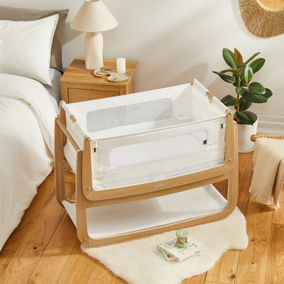 SnuzPod4 Bedside Crib The Natural Edit - Oak