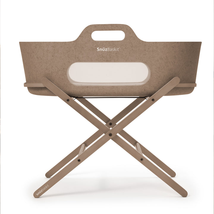 SnuzBaskit Mocha Moses Basket & Stand