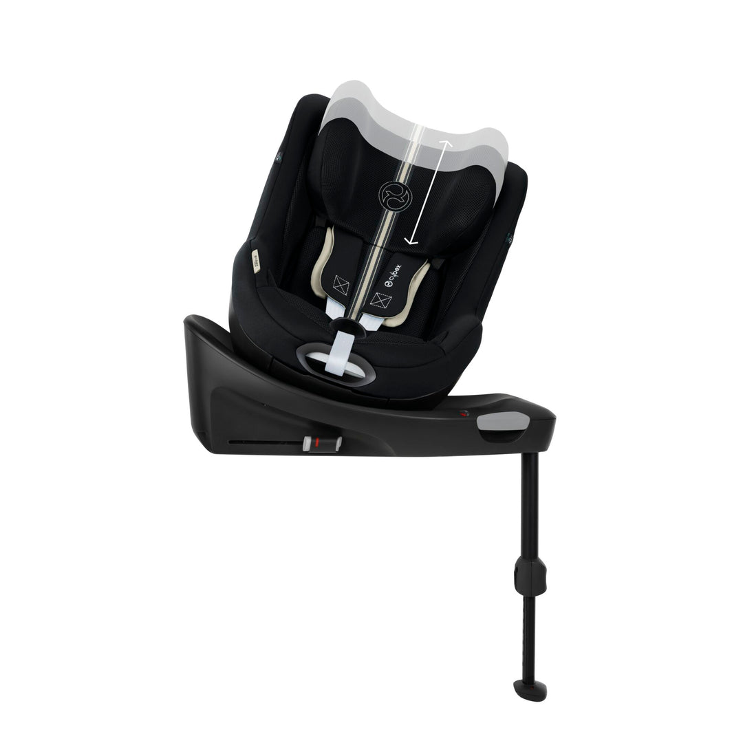CYBEX Sirona Gi i-Size PLUS 360° Rotating ISOFIX Toddler Car Seat - Moon Black