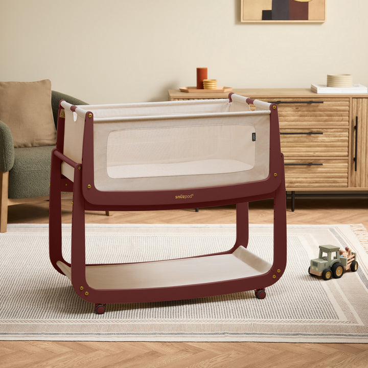 SnuzPod5 Bedside Crib - Rouge