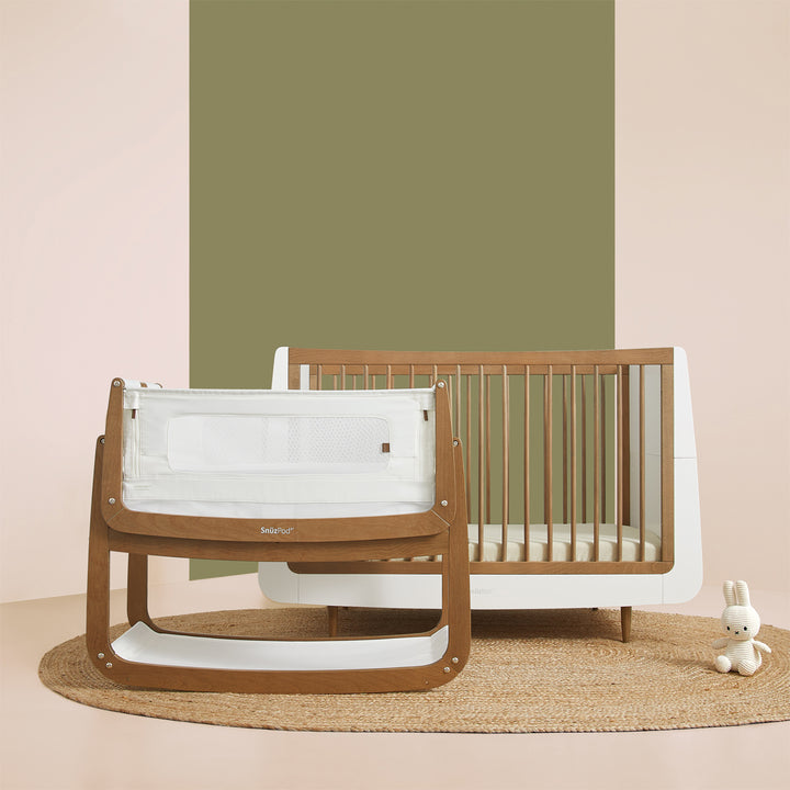 SnuzKot Skandi Cot Bed  - The Natural Edit - Walnut
