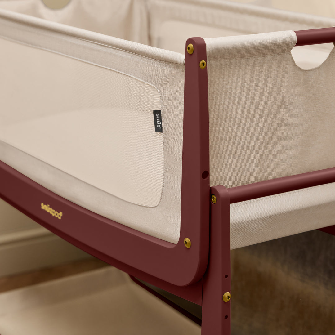 SnuzPod5 Bedside Crib - Rouge