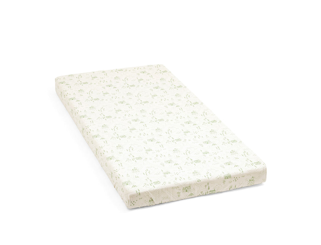Stokke® Nighti™ Bed 60 x 120cm Fitted Sheet - Sage Green Map OCS