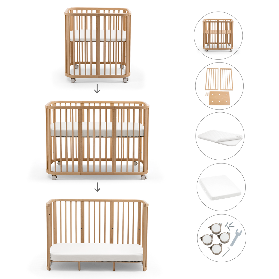 Stokke Nighti™ Convertible Cot Bed - Natural