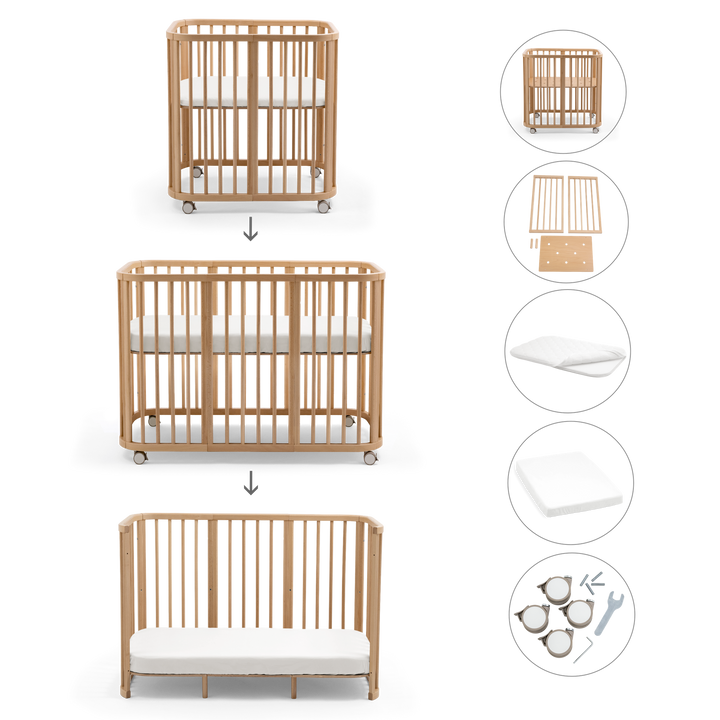 Stokke Nighti™ Convertible Cot Bed - Natural
