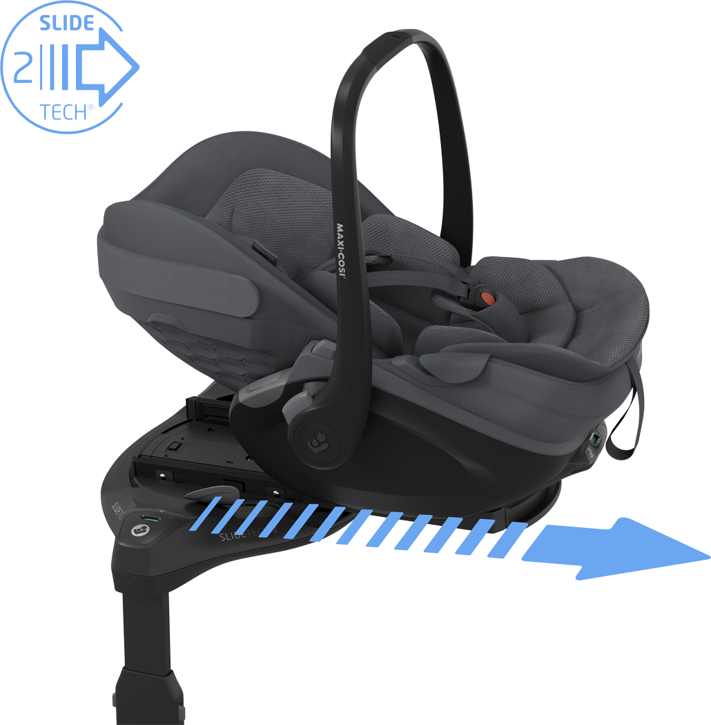 Maxi-Cosi Pebble Slide Pro & Familyfix Slide Pro - Moon Graphite