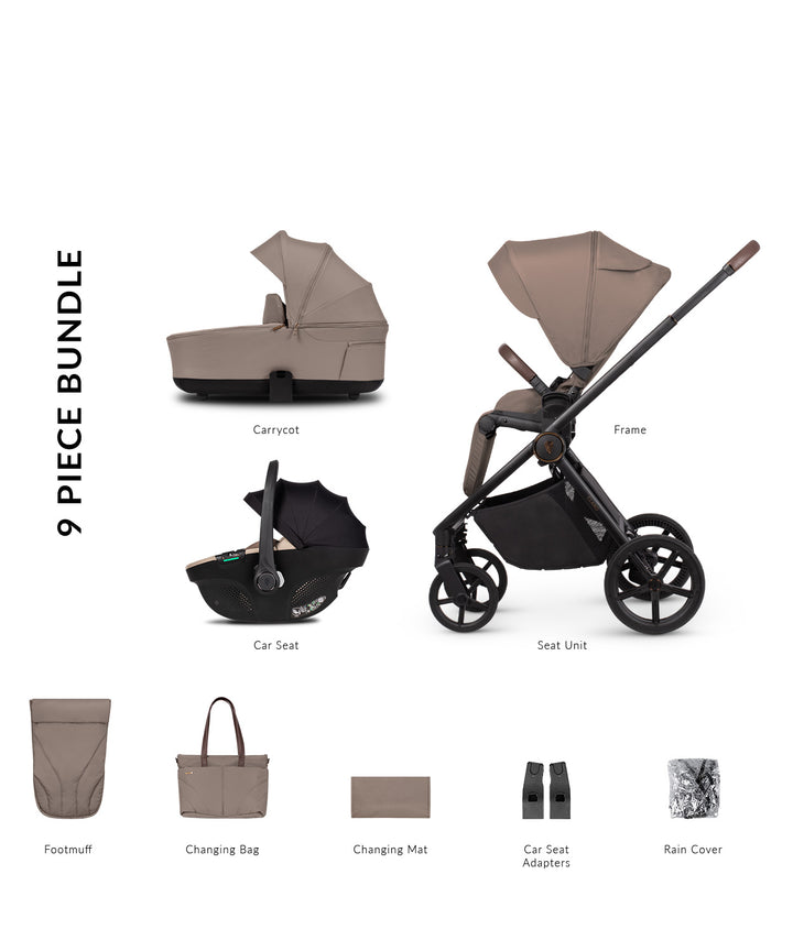Venicci Claro 3 in 1 including Tiago 360 - Almond