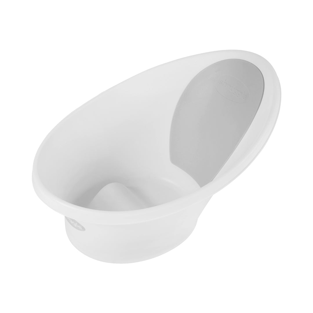Shnuggle Bath - White With Grey Backrest