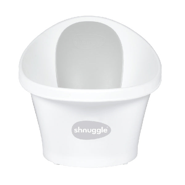 Shnuggle Bath - White With Grey Backrest