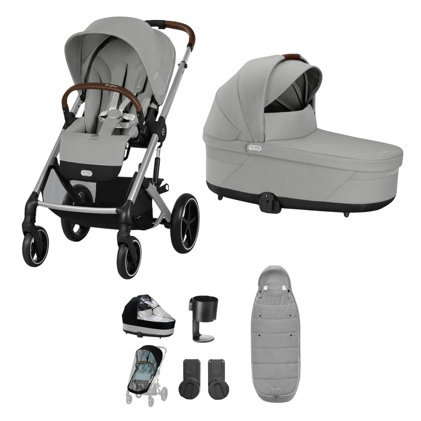 Cybex Balios S Lux Essential Bundle - Stone Grey