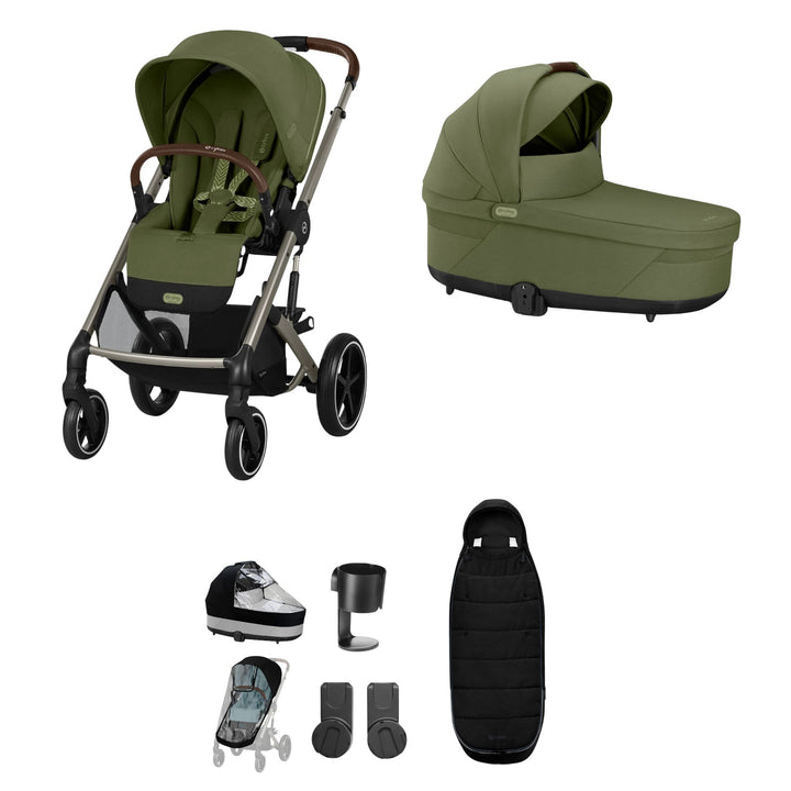 Cybex Balios S Lux Essential Bundle - Moss Green