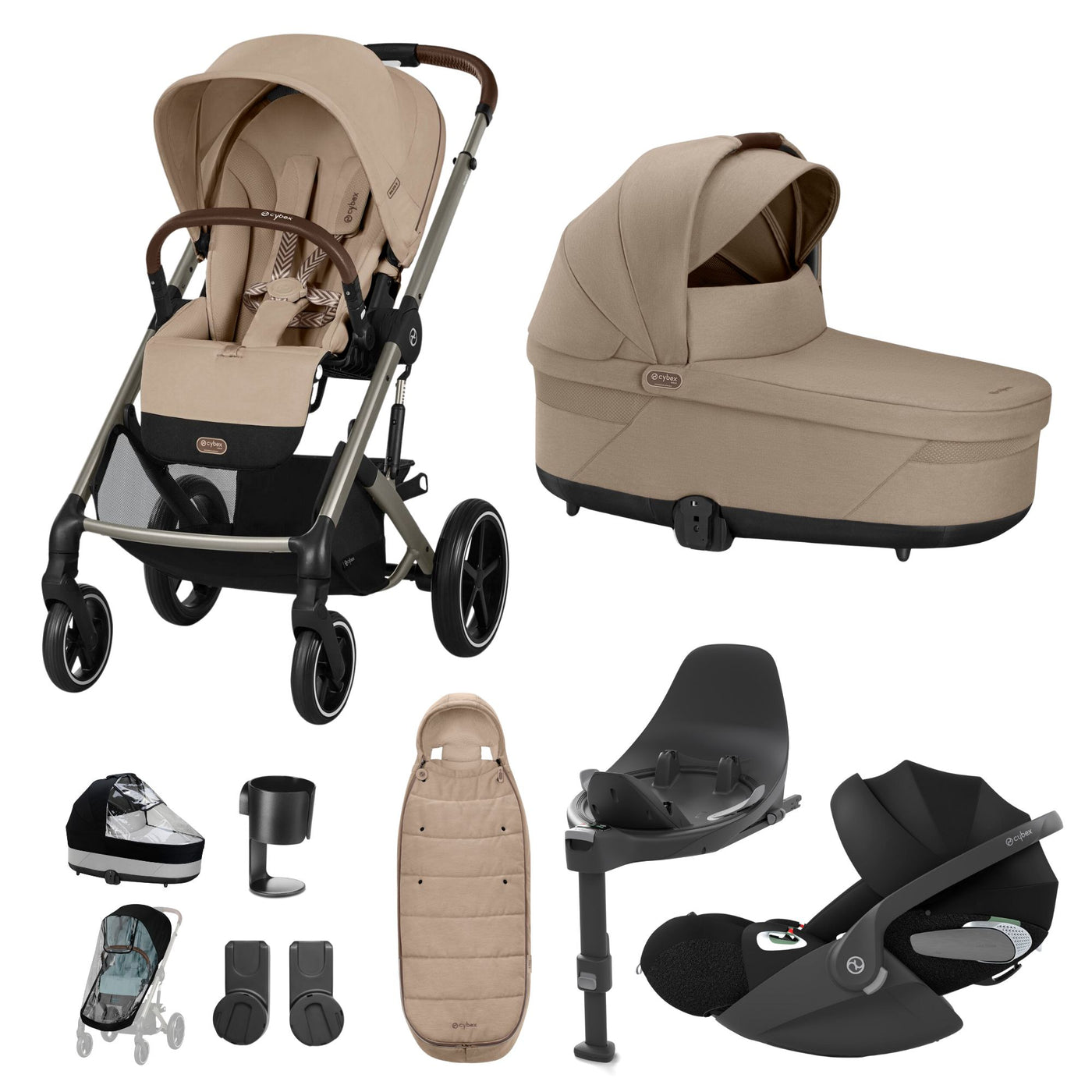 Cybex Balios S Lux Cloud T Bundle - Almond Beige