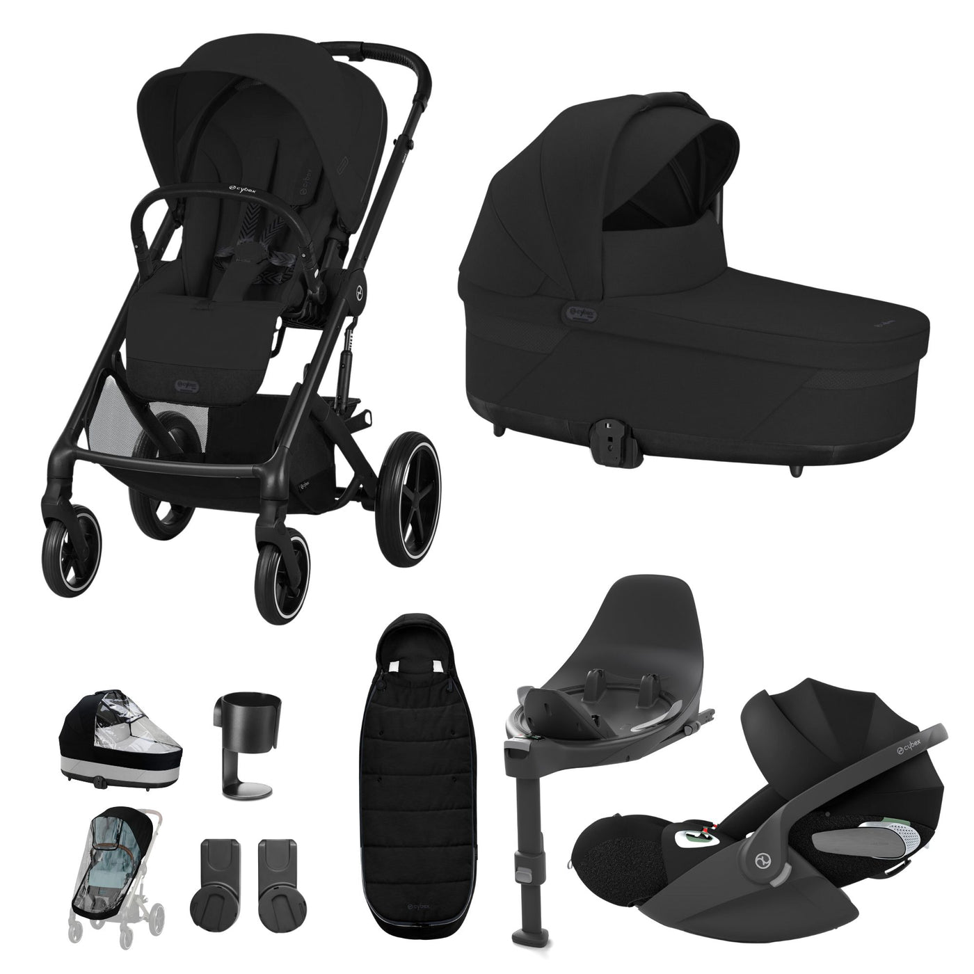 Cybex Balios S Lux Cloud T Bundle - Moon Black