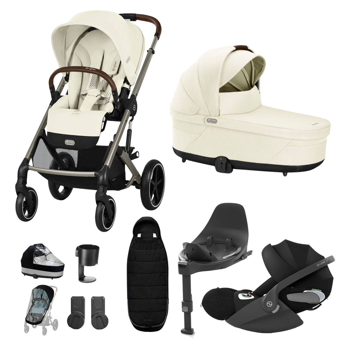 Cybex Balios S Lux Cloud T Bundle - Seashell Beige