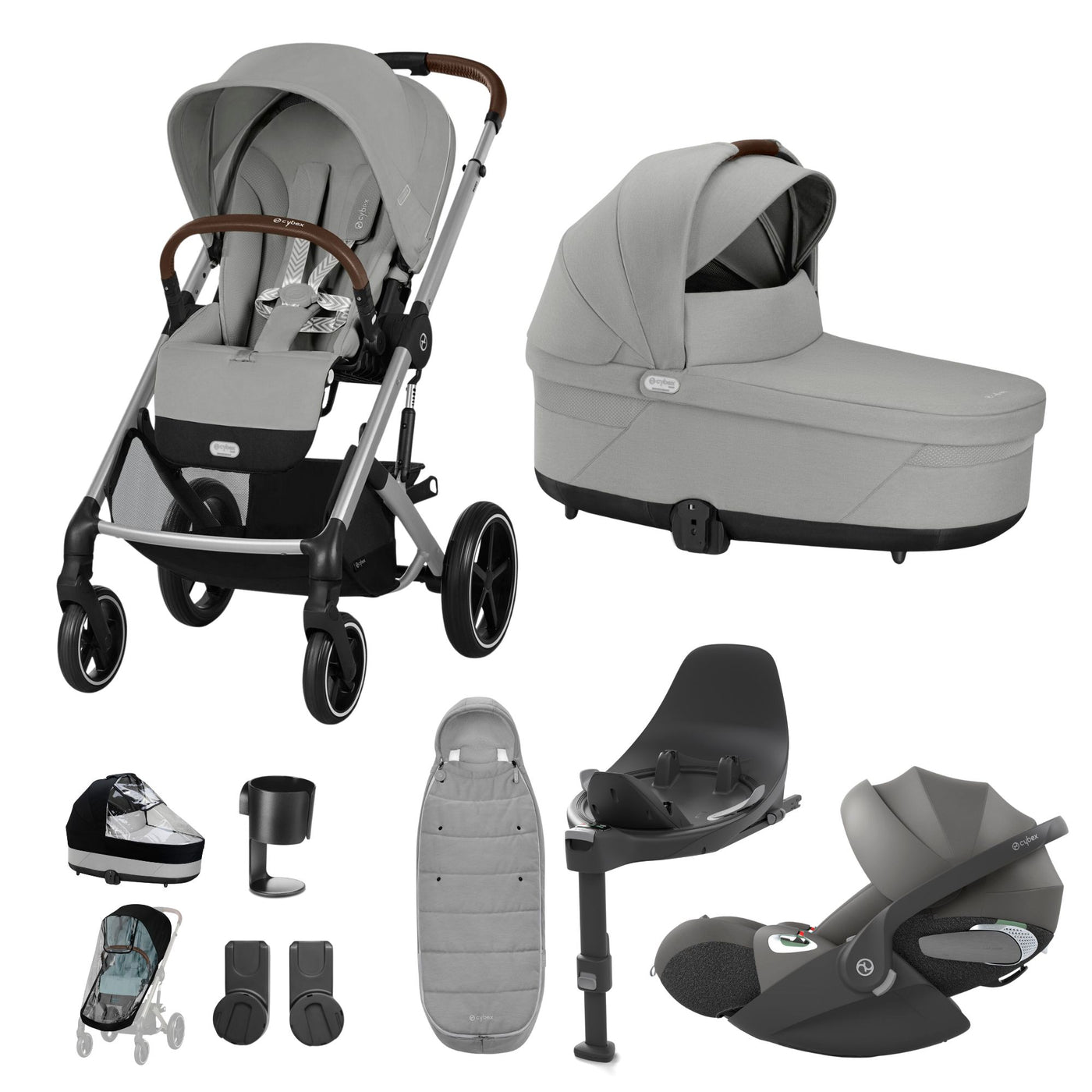 Cybex Balios S Lux Cloud T Bundle - Stone Grey