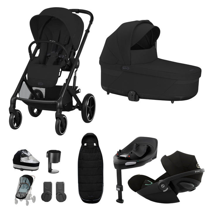 Cybex Balios S Lux Cloud G Plus Bundle - Moon Black
